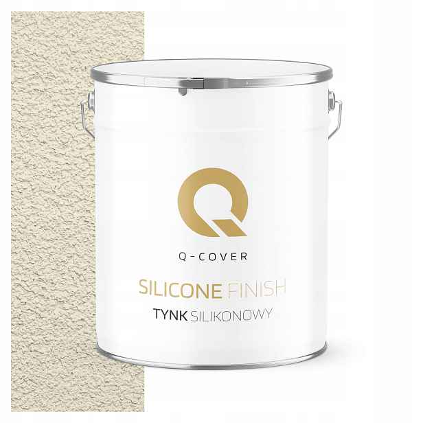 Silikonová Fasádní Omítka Bílá Žlutá F641 7 Kg Beránek Granulace 2.0 mm