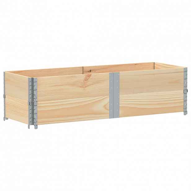 vidaXL Paletové nástavce 2 ks 150 x 50 cm masivní borové dřevo