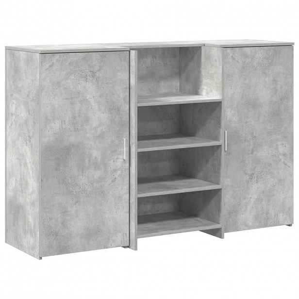 vidaXL Recepční stůl betonově šedý 155x50x103,5 cm kompozitní dřevo