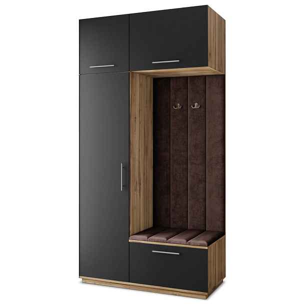 MASSENO MODERNÍ PŘEDSÍŇOVÁ SESTAVA REMA, 120/240/60 cm, dub Wotan