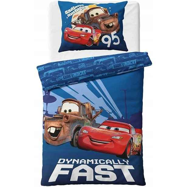 Bavlněné ložní povlečení Auta 3 Blesk McQueen a Burák