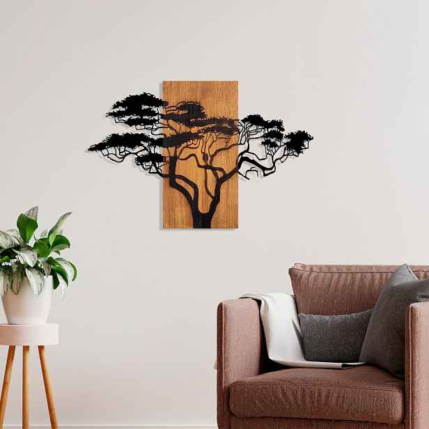 Dekorativní dřevěný doplněk na zeď Acacia Tree - 387