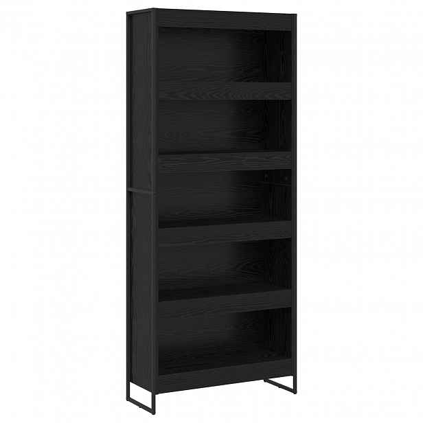 vidaXL Knihovna 80 x 30 x 189,5 cm Kompozitní dřevo Černý dub