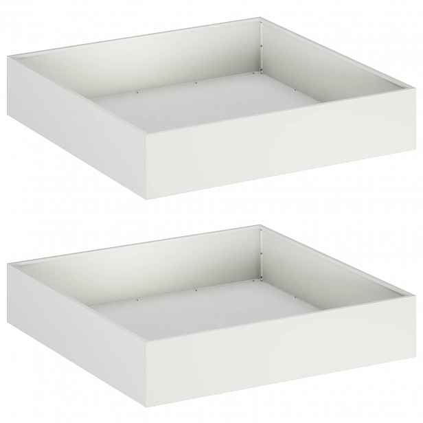 vidaXL Zahradní pěstebník 2 ks Bílá 80 x 80 x 20 cm