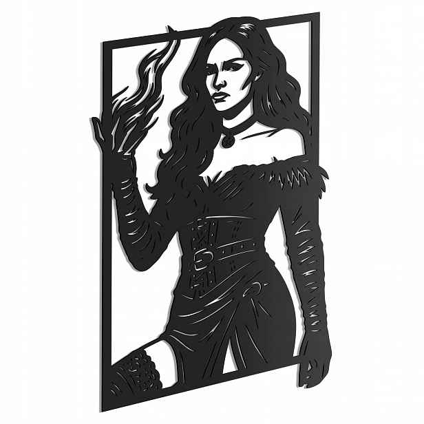 Yennefer Hra The Witcher Dřevěný 3D obraz