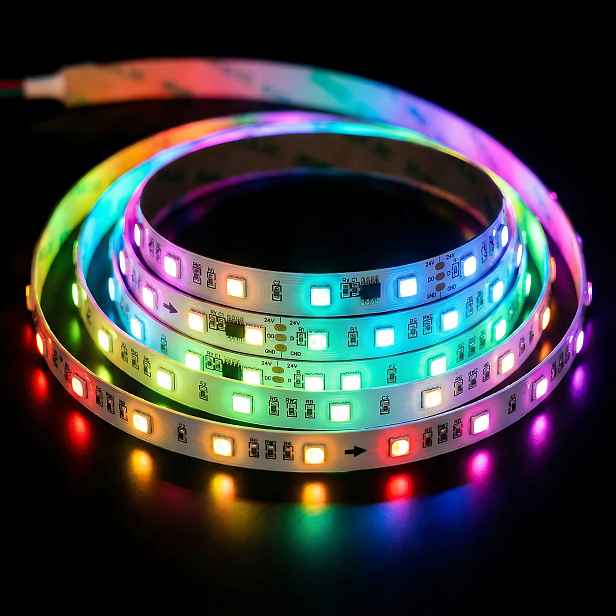 Digitální Led pásek Rgb Cct adresovatelný WS2811 tekoucí Rgbic 60LED/m 24VDC 5 m