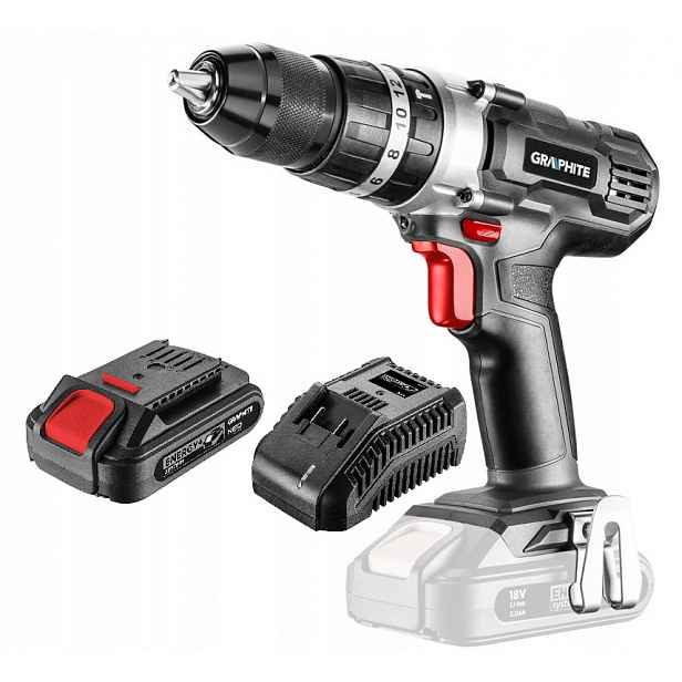 Graphite Aku Vrtačka příklep Energy+ 18V 2AH