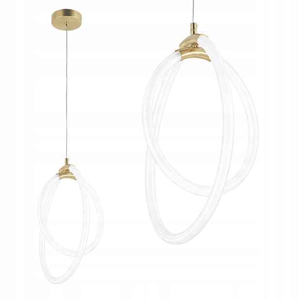 Led lampa Bílá Zlatá Závěsný Prsten Minimalistická Moderní Do Obývacího Pokoje
