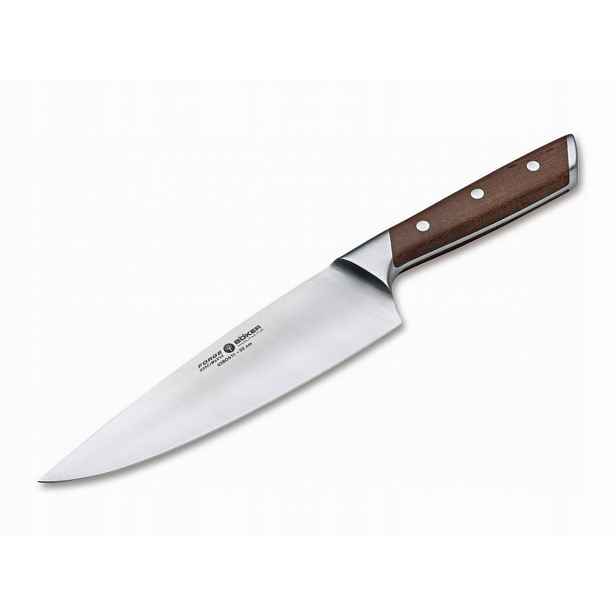 Nůž Šéfkuchaře Boker Forge Wood 20 cm ocel X50CrMoV15 javorové dřevo