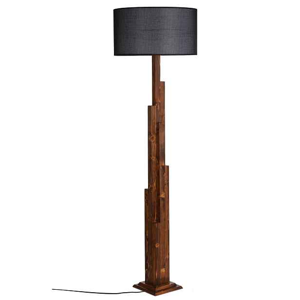 Opviq Stojací lampa Yanik II 160 cm hnědá/černá