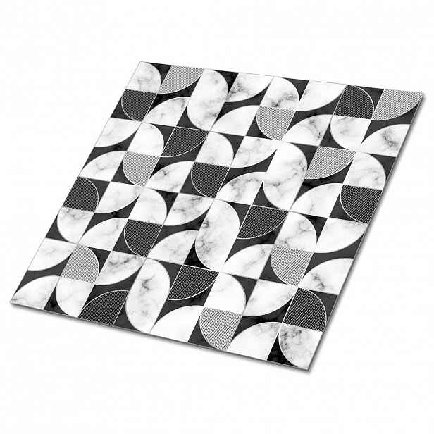 TULUP SAMOLEPICÍ OBKLADY NA STĚNU 9 ks 30x30 cm Geometrická mozaika