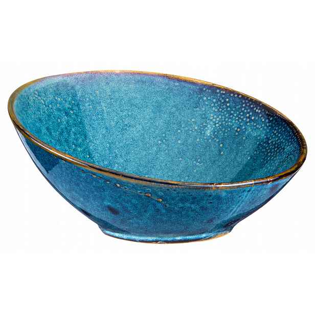 Verlo Deep Blue Bufetová mísa šikmá, průměr 25 cm, kobaltová
