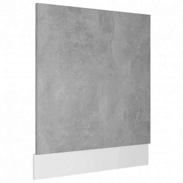 vidaXL Panel k myčce "Lyon" betonově šedý 59,5 x 3 x 67 cm, dřevo