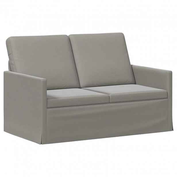 vidaXL Pohovka pro 2 osoby Světle šedá 130 x 81 x 82 cm Samet