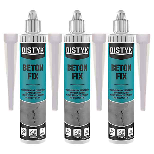 Opravná hmota pro Betonu Distyk BetonFix 480 g Dvousložková pryskyřice pro kotvy