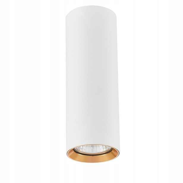 Stropní spotové svítidlo bílá zlatá tuba 17 cm Light Prestige