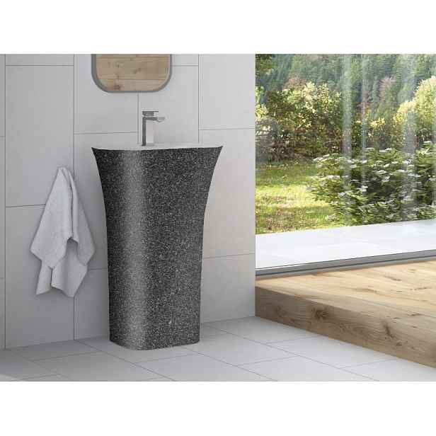 BESCO Olsen Spa  Assos KEASSLIVSGLAM03 - Volně stojící umyvadlo ASSOS S-LINE GLAM - grafitová