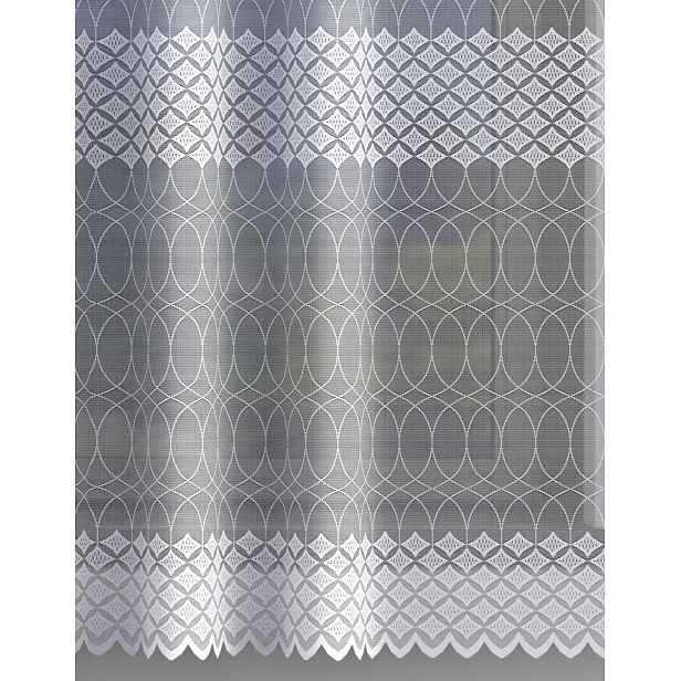 Mg Záclona žakárová páska 623/796 Bílá 400x120 cm hotová s páskou M