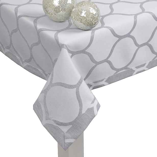 Ubrus Casablanca 180x140 odolný proti skvrnám, šedý