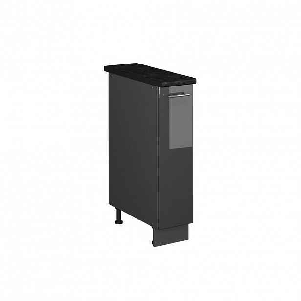 Vicco LÉKÁRNIČKOVÁ SKŘÍŇKA Fame-Line, Antracitový vysoký lesk/Antracit, 20 cm, PD Antracit