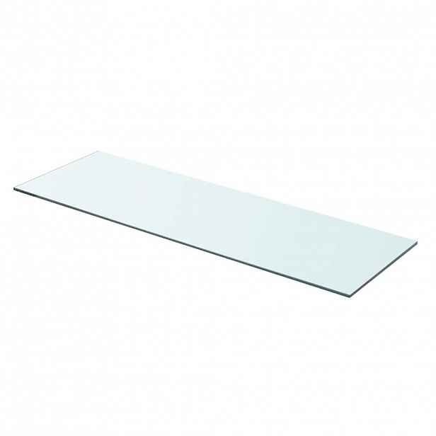vidaXL Policová deska sklo čiré 80x25 cm