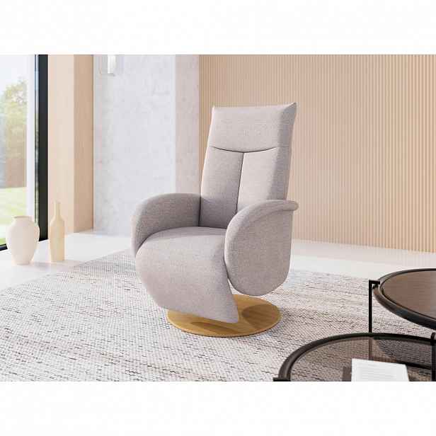 Sit & More RELAXAČNÍ KŘESLO, textil, barvy stříbra