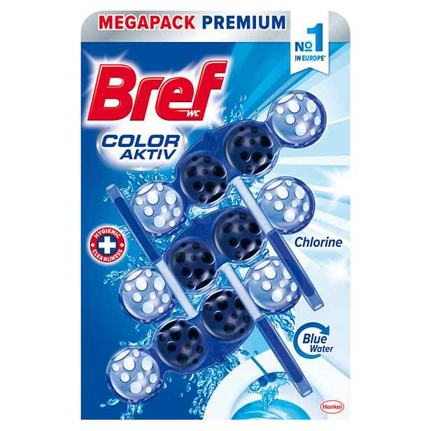 Bref BLUE AKTIV WC závěs 3x50g Chlorine