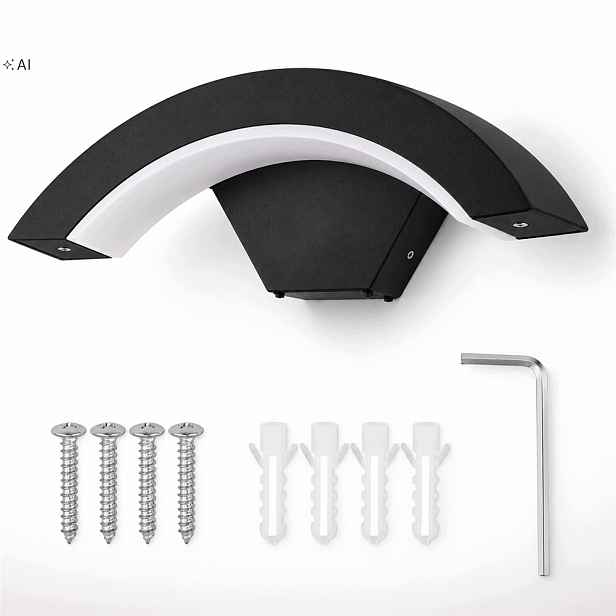 18W Venkovní nástěnné svítidlo Led Fasádní lampa Zahradní pohybový senzor IP65