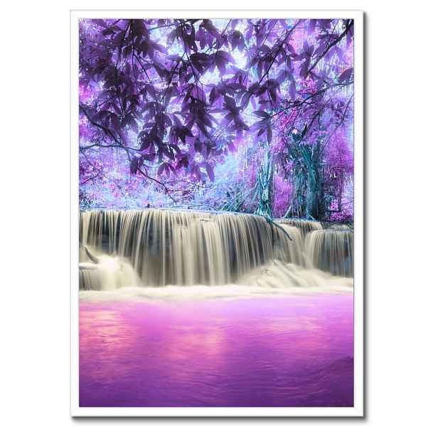 Plakáty v rámu 50x70 Fialový vodopád