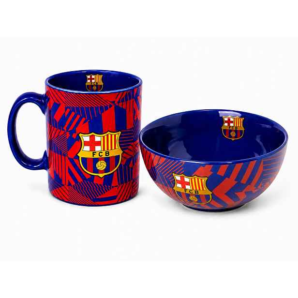 Sada hrnečku a misky Fc Barcelona Fanouškovská sada