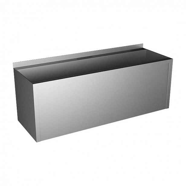Sanela - Nerezový žlab hranatý celoopláštěný, AISI 304, délka 1250 mm SLUN 10PA