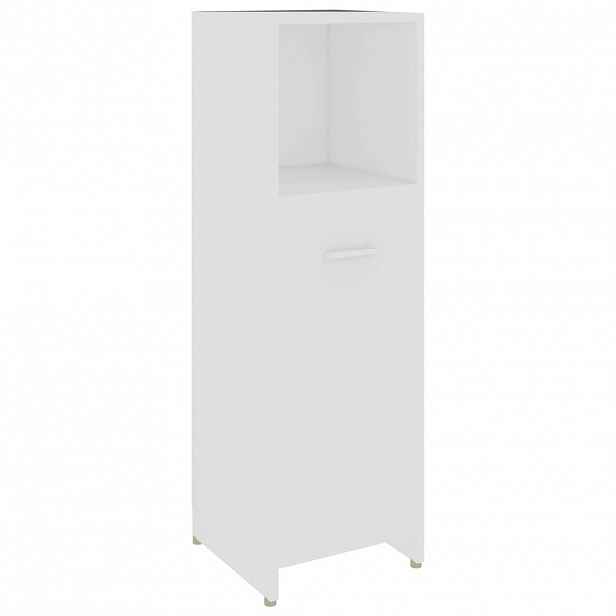 vidaXL Koupelnová skříňka bílá 30 x 30 x 95 cm kompozitní dřevo