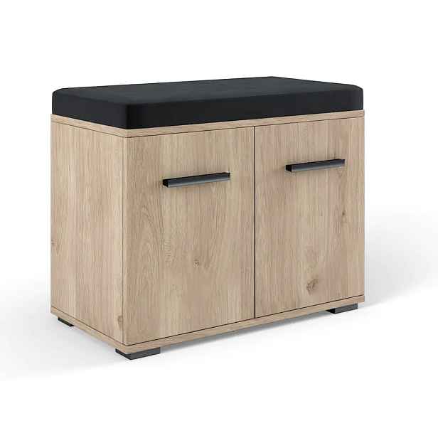Casarredo Botník ZEMURA - dub/černá