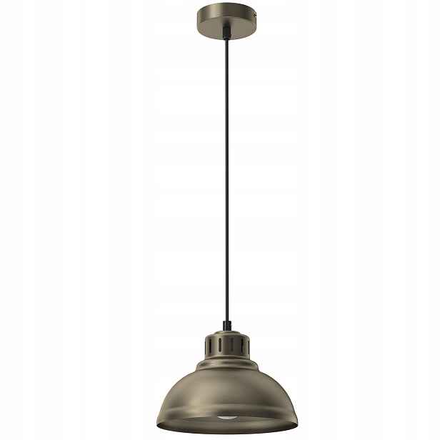 Luminex Závěsná lampa Sven Ø21 cm Titanové zlato/Černá 15W E27
