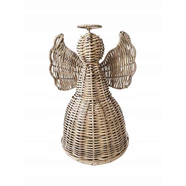 Ratanový anděl Lovely Angel Hampton Vánoční dekorace Ozdoba