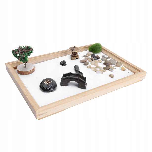 Sand Garden Kit Zen Figurky japonské mini meditace