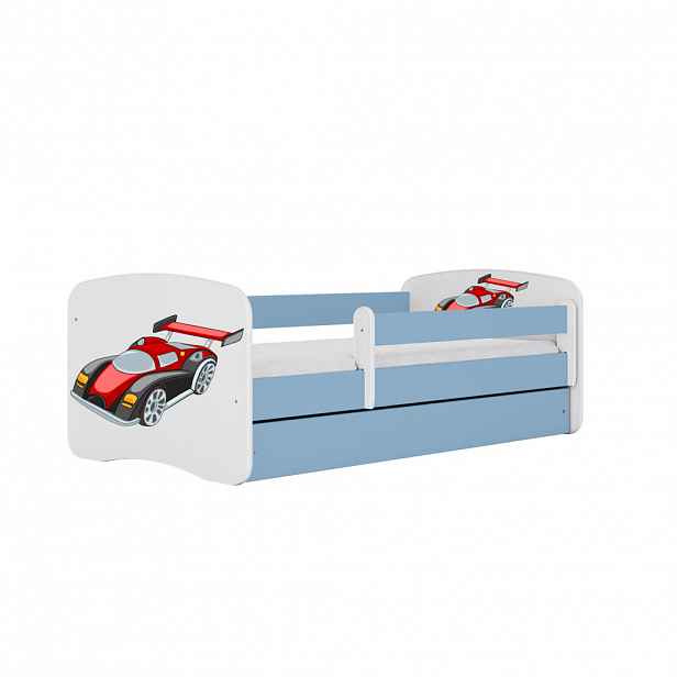 RAUMHIRSCH FURNITURE DĚTSKÁ POSTEL Závodní auto se zásuvkou 140/70 80/61/144