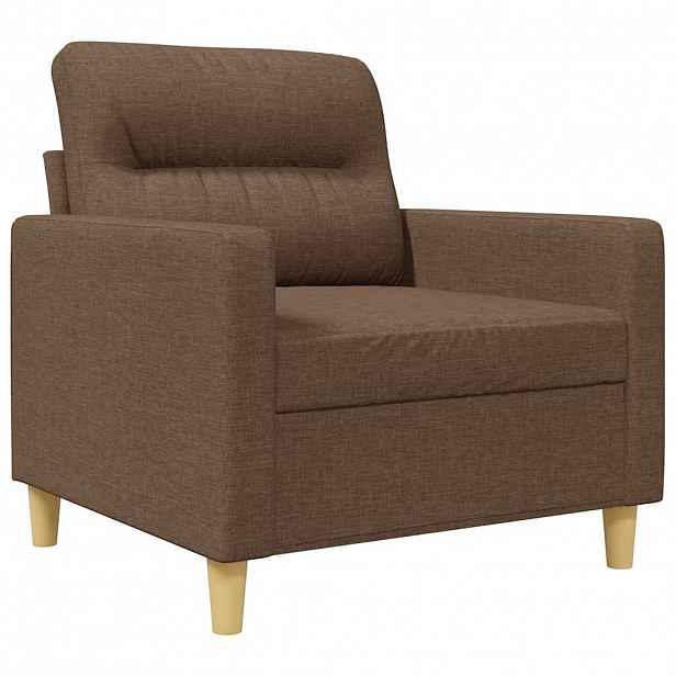 vidaXL Křeslo hnědé 60 cm textil