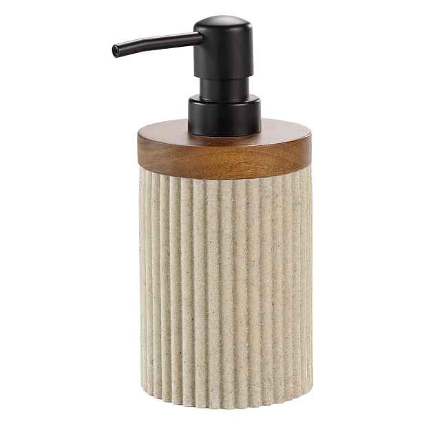 Béžový dávkovač mýdla z polyresinu 350 ml Niagara – douceur d'intérieur