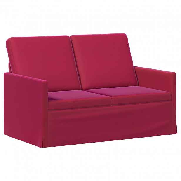 vidaXL Pohovka pro 2 osoby Víno Červené 130 x 81 x 82 cm Samet