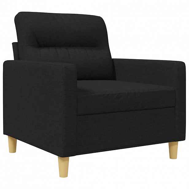 vidaXL Křeslo černé 60 cm textil