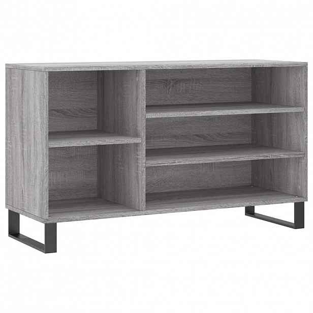 vidaXL Botník šedý sonoma 102x36x60 cm kompozitní dřevo