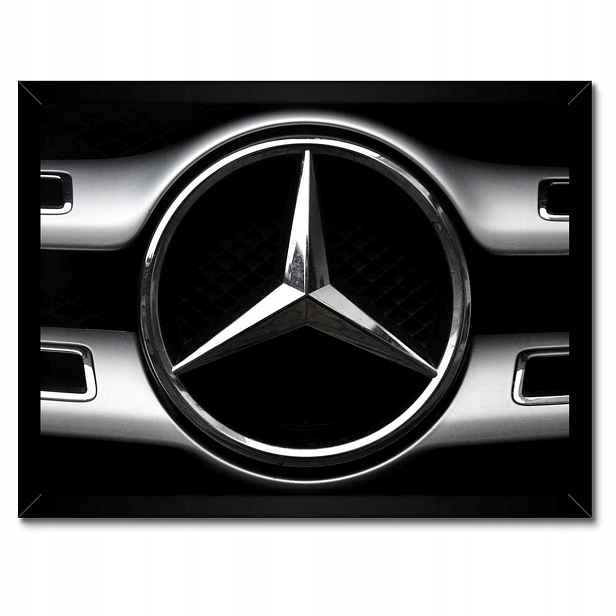 Plakáty v rámu 40x30 Mercedes Černobílé