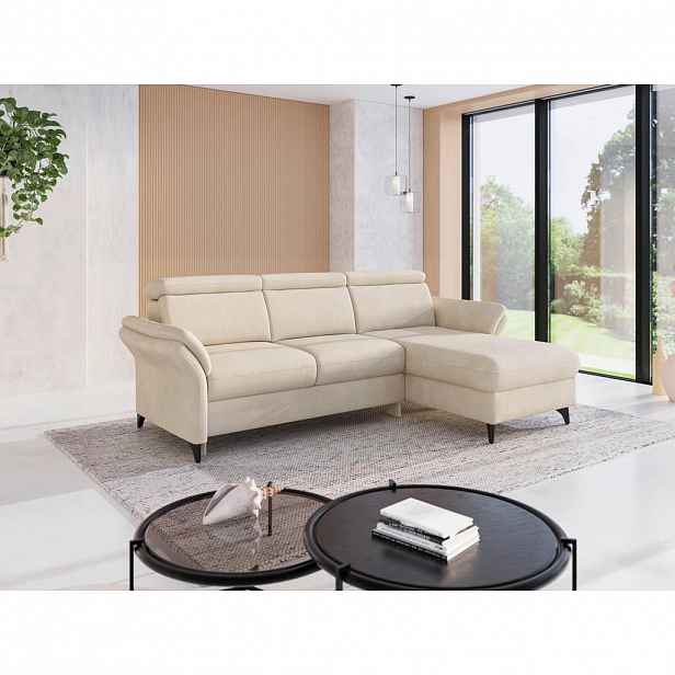 Sit & More ROHOVÁ SEDAČKA, textil, pískové barvy
