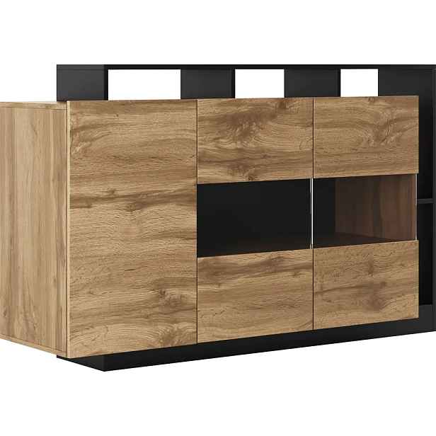 Casarredo Komoda 3D SMARA - dub/antracit