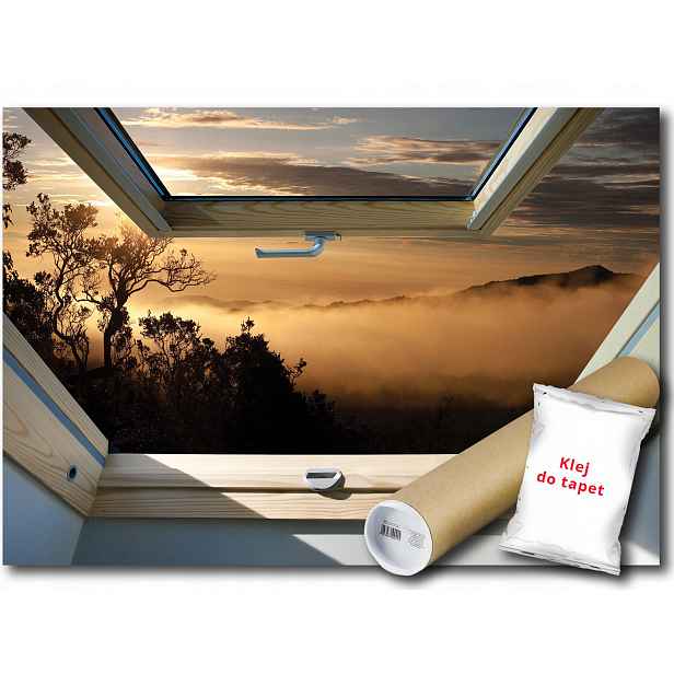 Fototapeta Okno Góry Mgła 18A V8 368x254 F10390