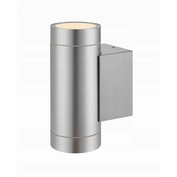 Venkovní nástěnné svítidlo Pipe 2L IP44 107917 barva hliník Markslojd