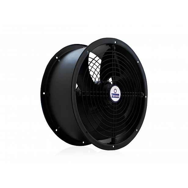Ventilátor 3500 m³/h, ventilační, 80 °C, Voděodolný, sací tlakový 350 mm