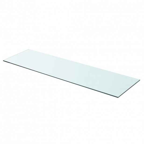 vidaXL Policová deska sklo čiré 90x25 cm
