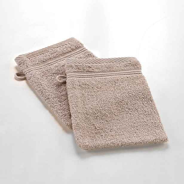 Světle hnědá bavlněná žínka 15x21 cm Tendresse – douceur d'intérieur